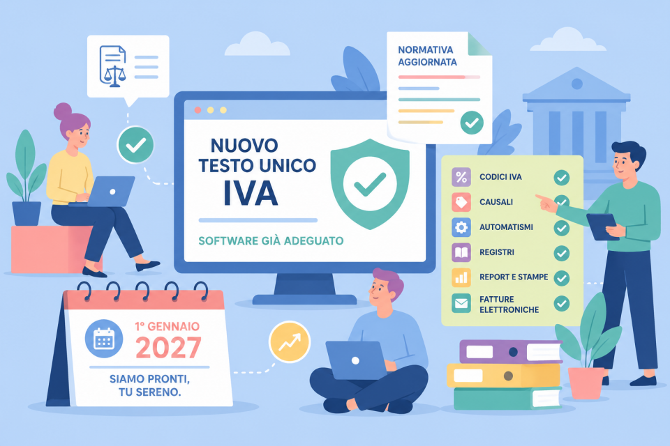 Nuovo Testo Unico IVA: il nostro software è già pronto